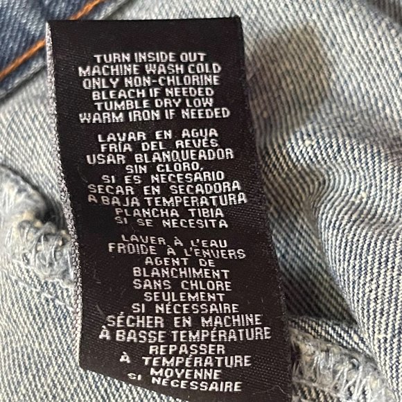 Boom Boom Jeans Women's Small Los Angeles Denim Jacket Tiger Embroidered/Patch - Picture 7 of 7